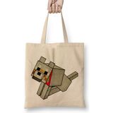 Minecraft Minecraft Bez Çanta Uzun Saplı - Açık Bej - 40 X 40