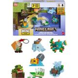 Minecraft Mini Mode Aquatic Explorations 7’li Figür Seti JJV92 - Renkli