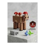 Minecraft Mooshroom (Mantarlı İnek) 3D Figür - Hareketli Eklemli Nadir Hayvan Figürü
