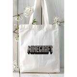Minecraft Oyun Baskılı Bez Çanta Omuz Çantası Model 1