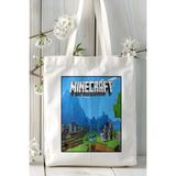 Minecraft Oyun Baskılı Omuz Çanta Kişiye Özel Model 4