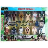 Minecraft Oyuncak Minecraft 23 Parça Aksesuarlı, Star Wars ,minecraft Y058 - Renkli