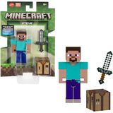 Minecraft Steve Figür Oyuncak Seti – 8 cm Kılıç ve Üretim Masası Aksesuarl - yok