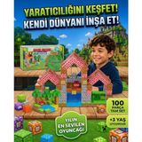 Minecraft Tarzı Manyetik Bloklar - 100 Parça Büyük Boy Eğitici Oyuncak Seti 3+ Yaş Çocuklar Için - Çok Renkli