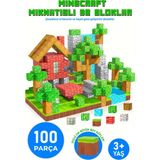 Minecraft Tarzı Manyetik Bloklar 100 Parça – Büyük Boy Eğitici Stem Oyuncak Seti – 3+ Yaş Çocuklar Için Yaratıcı Inşaat Küpleri