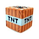 Minecraft TNT Dekoratif Küp Yastık Minder Peluş Oyuncak 10CM turuncu