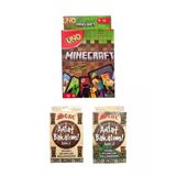 Minecraft Uno + Anlat Bakalım Seri 1 + Seri 2 Oyun Kartları - 3 Lü Set