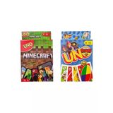 Minecraft Uno Ve Brawl Stars Uno Oyun Kartları 2'Li Set