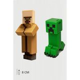 Minecraft Villager Köylü ve Creeper Set Hareketli Eklemli Figür - Yeşil