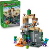 Minecraft Zombi Zindanı 21587-8 Yaş ve Üzeri Çocuklar Için Wasteland Gezgini Minifigürü ve 3 Zombi Figürü Içeren Yaratıcı Koleksiyonluk Oyuncak Yapım Seti, Oyuncu Hediyesi Fikri (284 Parça)