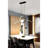 Minel Dekor LED Lıghtıng Minel Dekor Hala Yay Model LED 80CM, Masa Üstü Sarkıt, Modern Aydınlatma, Dekoratif - Siyah