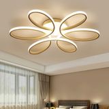 Minel Dekor LED Lıghtıng Minel Dekor Papatya Model LED 50CM, Tavan Lambası, Modern Aydınlatma, Dekoratif Şık Avize - Gold