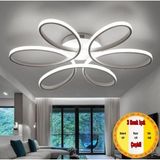 Minel Dekor LED Lıghtıng Minel Dekor Papatya Model Tavan Lambası, Modern Aydınlatma, Dekoratif 3 Renkli Işık - Beyaz