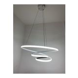 MİNEL DEKOR LED LIGHTING MİNEL DEKOR SARKIT HALKA MODEL LED50 CM, TAVAN LAMBASI, MODERN AYDINLATMA,DEKORATİF ŞIK AVİZE