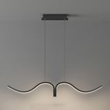 Minel Dekor LED Lıghtıng Minel Dekor Yay Model LED 80CM, Masa Üstü Sarkıt, Modern Aydınlatma, Dekoratiff - Siyah