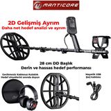 Minelab Mantıcore Multi-Iq+ Izmit Dedektör Profesyonel Metal Altın Define Dedektörü - Açık Uzunluk: 144 cm Katlanmış Uzunluk: 63 cm