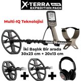 Minelab X-Terra Elıte Expedition Izmit Dedektör Metal Altın Define Dedektörü 2 Başlık - Uzunluk: 138 cm açık / 63 cm kapalı