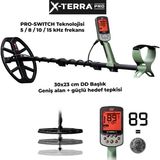 Minelab X-Terra Pro IP68 Su Geçirmez Metal Dedektörü 5 Metre Derinlikte Altın Define Arama - Uzunluk: 138 cm açık / 63 cm kapalı