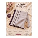 minelesarp bambu kraş, müslin kumaş nefes alan pamuk şallar. Yeşilin tonları . Çiçekli şallar