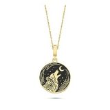 Mineli Bozkurt Altın Kaplama Kolye RZ28 (Gold)