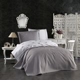 Minelya Home 5 Parça Lastikli Çarşaflı, 3D Kelebek Desenli Çocuk Odası Pamuklu Tek Kişilik Nevresim Takımı - 160 x 220 cm - Gri