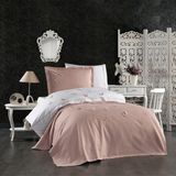 Minelya Home 5 Parça Lastikli Çarşaflı, 3D Kelebek Desenli Çocuk Odası Pamuklu Tek Kişilik Nevresim Takımı - 160 x 220 cm - Pembe