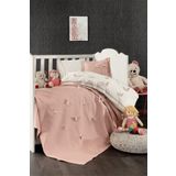 Minelya Home Collection 5 Parça %100 Pamuk 3d Kelebek Desenli Bebek Nevresim Takımı Pembe