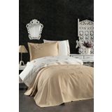 Minelya Home Collection 5 Parça Lastikli Çarşaflı 3d Kelebek Desenli Çocuk Odası Pamuklu Tek Kişilik Bej Nevresim Takımı