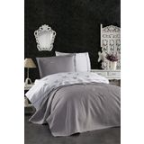 Minelya Home Collection 5 Parça Lastikli Çarşaflı 3d Kelebek Desenli Çocuk Odası Pamuklu Tek Kişilik Gri Nevresim Takımı
