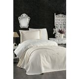 Minelya Home Collection 5 Parça Lastikli Çarşaflı, 3d Kelebek Desenli Çocuk Odası Pamuklu Tek Kişilik Krem Nevresim Takımı