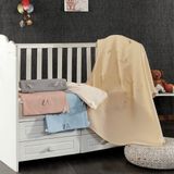 Minelya Home . Pamuk 3D Kelebek Desenli Bebek Pike Örtüsü - Bej - 0 - 3 Yaş