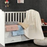 Minelya Home . Pamuk 3D Kelebek Desenli Bebek Pike Örtüsü - Krem - 0 - 3 Yaş