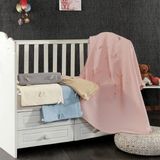 Minelya Home . Pamuk 3D Kelebek Desenli Bebek Pike Örtüsü - Pembe - 0 - 3 Yaş