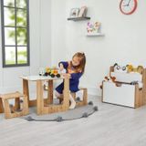 Minera 2-4 Yaş Turna Montessori Ahşap Çocuk Oyun, Çalışma, Aktivite Masası Ve 2 Taburesi