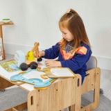 Minera Ahşap Çocuk Masa Sandalye 2-4 Yaş Kumru Model