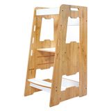 Minera Ahşap Montessori Çocuk Öğrenme Kulesi Naturel 2-6 Yaş
