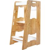 Minera Ahşap Montessori Öğrenme Kulesi / 1-6 Yaş / Naturel - Sarı