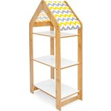 Minera Bebek/çocuk Odası Ahşap Çok Amaçlı Raf, Oyuncak Toplama Depolama, Kitaplık - 3 Raflı