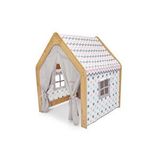 Minera Çocuk Oyun Evi / Çadırı - Ahşap Pembe Beyaz