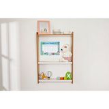 Minera Çok Amaçlı Duvar Montessori Kitaplık Ünitesi / 3 Raflı / Naturel Kahverengi