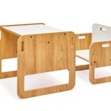 Minera Serçe Model 0-18 Ay Yenidoğan Ahşap Montessori Aktivite Masa ve Sandalye Seti (1 Masa + 1 Sandalye)