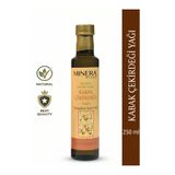 MİNERA VİTAL Kabak Çekirdeği Yağı 250 ml (Pumpkin Seed Oil) %100 Saf Soğuk Sıkım Cam Şişe