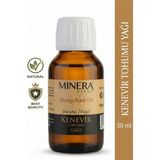 Minera Vital Kenevir Tohumu Yağı 50 ml (Hemp Seed Oil) %100 Saf Soğuk Sıkım Damlalıklı Cam Şişe