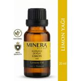 Minera Vital Limon Yağı 20 ml (Lemon Oil) %100 Saf Uçucu Yağ Damlalıklı Cam Şişe