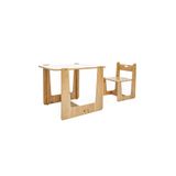 minerakids 2-4 Yaş Turna Ahşap Montessori Aktivite Oyun Çalışma Masa Ve Sandalye Seti(1 Masa+1 Sandalye)