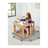 minerakids Martı 4-6 Yaş Ahşap Montessori Aktivite Oyun Çalışma Masa ve Sandalye Seti (1 masa+1 Sandalye)