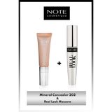 Mineral Concealer 202 Göz Altı Kapatıcısı & Real Look Maskara Makyaj Seti