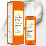 Mineral Filtre Güneş Kremi Spf 50+ Pa++++ – Çinko Oksit ile Hassas Ciltler Için Nazik Güneş Koruyucu, Hyaluronik Asit ile Nemlendirici, 50 ml