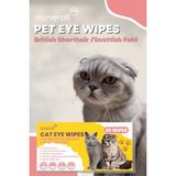 Mineroll Pets Kedi Göz Temizleme Mendili, Parfümsüz, Yumuşak, 20 Adet