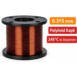 Minerva Dynamics Poliimid (Kapton) Kaplı Bakır Bobin Teli | Yüksek Isı Dayanımlı - 0.315mm